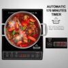 Duxtop 1800W Portable Induction Cooktop Countertop Burner, Black 9100MC BT-M20B