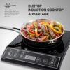 Duxtop 1800W Portable Induction Cooktop Countertop Burner, Black 9100MC BT-M20B