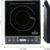 Duxtop 1800W Portable Induction Cooktop Countertop Burner, Black 9100MC BT-M20B
