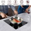 Duxtop Built-in Countertop Burner, Portable Induction Cooktop, Sensor Touch Induction Burner, 170-Minute Timer, Safety Lock, 1800W BT-200T1/8600BI