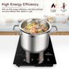 Duxtop Built-in Countertop Burner, Portable Induction Cooktop, Sensor Touch Induction Burner, 170-Minute Timer, Safety Lock, 1800W BT-200T1/8600BI