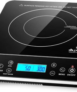 Duxtop Portable Induction Cooktop, Countertop Burner Induction Hot Plate with LCD Sensor Touch 1800 Watts, Silver 9600LS BT-200DZDuxtop Portable Induction Cooktop, Countertop Burner Induction Hot Plate with LCD Sensor Touch 1800 Watts, Silver 9600LS BT-200DZ