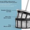 ESPRO P7 French Press - Double Walled Stainless Steel Insulated Coffee and Tea Maker (Matte Black, 18 Ounce)