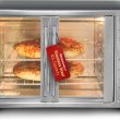 Elite Gourmet ETO4510B# French Door 47.5Qt, 18-Slice Convection Oven 4-Control Knobs, Bake Broil Toast Rotisserie Keep Warm, Includes 2 x 14 Pizza Racks, Stainless Steel