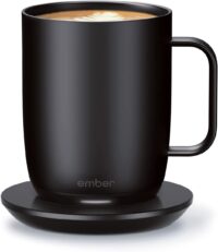 Ember Temperature Control Smart Mug 2, 10 oz, Black, 1.5-hr Battery Life - App Controlled Heated Coffee Mug - Improved Design