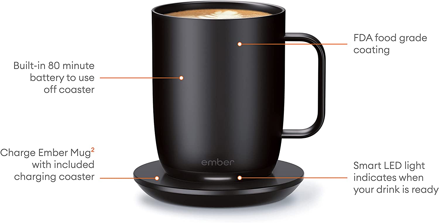 Ember Mug 2, Heated Coffee Mug