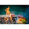 FIRE ISLAND GAD15307M 30 in. W x 24.6 in. H Square Steel Propane Black Slate Fire Pit with Stamped Steel Black Base and 50000 BTU Burner
