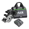FLEX FX2131A-1C 24-volt-Amp 6-1/2-in Brushless Cordless Circular Saw Kit (1-Batteries Charger Included)