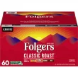 Folgers Classic Roast Coffee K-Cup Pods Medium Roast Coffee 60-Count