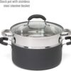 Goodful Cookware Set with Premium Non-Stick Coating, Dishwasher Safe Pots and Pans, Tempered Glass Steam Vented Lids, Stainless Steel Steamer, and Bamboo Cooking Utensils Set, 12-Piece, Charcoal Gray