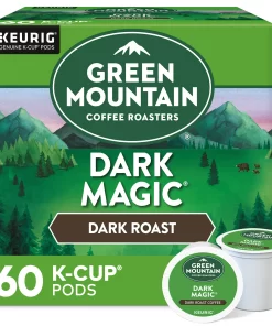 Green Mountain Coffee Dark Magic Keurig Single Serve K-Cup Pods Dark Roast Coffee 60 Count