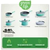 Greenlife Diamond Ceramic Non-stick 13Pc Cookware Set, Turquoise