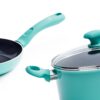 Greenlife Diamond Ceramic Non-stick 13Pc Cookware Set, Turquoise