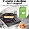 Hamilton Beach Portable Single Induction Cooktop Countertop Burner Hot Plate with Fast Heating Mode, 1800 Watts, 10 Temperature Settings up to 450F, Black (34104)