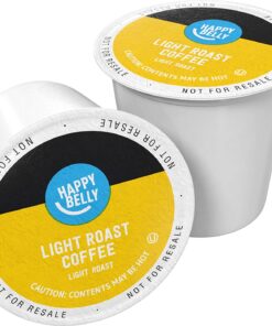 Happy Belly 100 Ct. Light Roast Coffee Pods Morning Light Compatible with Keurig 2.0 K-Cup Brewers