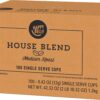 Happy Belly 100 Ct. Medium-Dark Roast Coffee Pods House Blend Compatible with Keurig 2.0 K-Cup Brewers