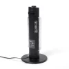 HeatMate MH-G4(K) Graphite Electric Tower Heater, Instant Heat, Energy Efficient 420W, Black