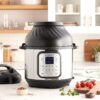 Instant Pot 140-0050-01 Duo Crisp 9-in-1 Electric Pressure Cooker and Air Fryer Combo with Stainless Steel Pot, Pressure Cook, Slow Cook, Air Fry, Roast, Steam, Sauté, Bake, Broil and Keep Warm