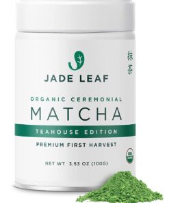 Jade Leaf Organic Ceremonial Grade Matcha Green Tea Powder - Authentic Japanese Origin - Teahouse Edition Premium First Harvest (3.53 Ounce)