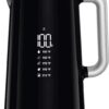 KRUPS BW801852 Smart Temp Digital Kettle Full Stainless Interior and Safety Off, 1.7-Liter, Black