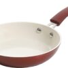 Kenmore Arlington Healthy Nonstick Ceramic Coated Forged Aluminum Induction Cookware, 12-Piece, Metallic Red