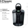 Keurig K-50 K-Classic Coffee Maker K-Cup Pod, Single Serve, Programmable, 6 to 10 oz. Brew Sizes, Black