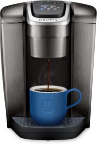 Keurig K-Elite Coffee Maker, Single Serve K-Cup Pod Coffee Brewer, With Iced Coffee Capability, Brushed Slate
