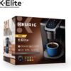 Keurig K-Elite Coffee Maker, Single Serve K-Cup Pod Coffee Brewer, With Iced Coffee Capability, Brushed Slate