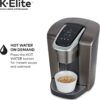 Keurig K-Elite Coffee Maker, Single Serve K-Cup Pod Coffee Brewer, With Iced Coffee Capability, Brushed Slate