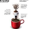 Keurig K-Elite Coffee Maker, Single Serve K-Cup Pod Coffee Brewer, With Iced Coffee Capability, Brushed Slate