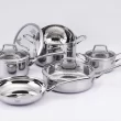 Kucht K16020 10-Piece Cookware Set 23-in Stainless Steel Cookware Set with Lid(s) Included