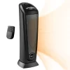 Lasko CT22410 1500W Electric Oscillating Ceramic Tower Space Heater with Remote, Black