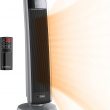 Lasko 5586 Digital Ceramic Tower Heater with Remote, Dark Grey