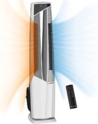 Lasko FHV820 Oscillating All Season High Velocity Hybrid Fan and Space Heater in One with Remote Control, Timer, and Thermostat for Year Round Indoor Home Use