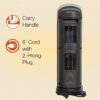 Lasko Oscillating Digital Ceramic Tower Heater for Home with Adjustable Thermostat, Timer and Remote Control, 23 Inches, 1500W, Silver, 755320