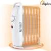 LifePlus Portable Oil Filled Radiator Heater 700W Electric Space Heater for Indoor Use W/ Thermostat Energy Efficient Overheat Safety Quiet Small