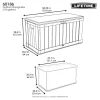 Lifetime 60186 116 Gal. Heavy-Duty Outdoor Storage Deck Box