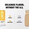 Loco Life Brew Vanilla Honey Cold Brew Coffee With Oat Milk and Coconut Water 11 Ounce Can Pack of 12, Gluten Free and Dairy Free, Low Sugar, Low Calorie Iced Coffee