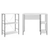 Mainstays 9120596W Basic Metal Student Computer Desk, White