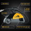 McCulloch MC1275 Heavy-Duty Steam Cleaner with 18 Accessories, Extra-Long Power Cord, Chemical-Free Pressurized Cleaning for Most Floors, Counters, Appliances, Windows, Autos, and More, Yellow/Grey