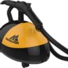 McCulloch MC1275 Heavy-Duty Steam Cleaner with 18 Accessories, Extra-Long Power Cord, Chemical-Free Pressurized Cleaning for Most Floors, Counters, Appliances, Windows, Autos, and More, Yellow/Grey
