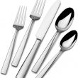 Mikasa Everett 101-Piece 18/10 Stainless Steel Flatware Set, Service For 12