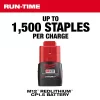 Milwaukee 2447-20-48-11-2420 M12 12-Volt Lithium-Ion Cordless 3/8 in. Crown Stapler with M12 2.0Ah Battery