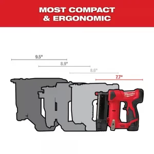 Milwaukee 2540-20-48-11-2411 M12 12-Volt 23-Gauge Lithium-Ion Cordless Pin Nailer with Two M12 12-Volt 1.5 Ah Lithium-Ion Compact Battery Packs