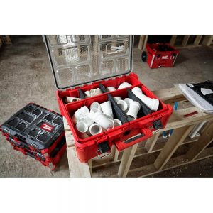 Milwaukee 48-22-8432 PACKOUT 20 in. Deep Organizer with 6 Compartments and Quick Adjust Dividers