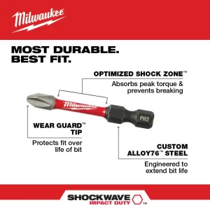 Milwaukee 48-32-4082-48-89-4631 SHOCKWAVE Impact Duty Alloy Steel Screw Driver Bit Set with PACKOUT Case with Titanium Drill Bit Set (123-Piece)