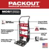 Milwaukee PACKOUT 20 in. 2-Wheel Utility Cart with Large Tool Box and Crate (3-Piece) (48-22-8415-48-22-8425-48-22-8440)