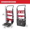 Milwaukee PACKOUT 20 in. 2-Wheel Utility Cart with Large Tool Box and Crate (3-Piece) (48-22-8415-48-22-8425-48-22-8440)