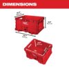 Milwaukee PACKOUT 20 in. 2-Wheel Utility Cart with Large Tool Box and Crate (3-Piece) (48-22-8415-48-22-8425-48-22-8440)