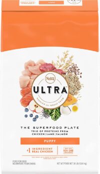 NUTRO ULTRA High Protein Natural Dry Dog Puppy Food with a Trio of Proteins from Chicken Lamb and Salmon 30 lb. Bag